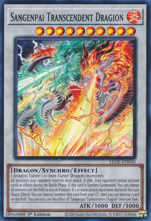 Sangenpai Transcendent Dragion [LEDE-EN040] Super Rare | Exor Games Truro