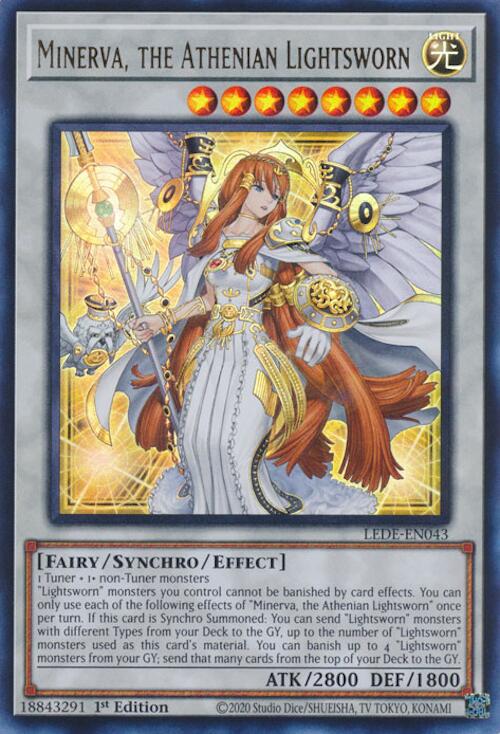 Minerva, the Athenian Lightsworn [LEDE-EN043] Ultra Rare | Exor Games Truro