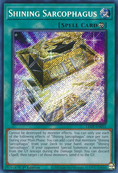 Shining Sarcophagus [LEDE-EN051] Secret Rare | Exor Games Truro