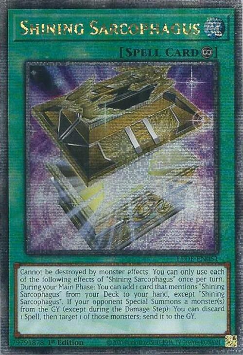 Shining Sarcophagus (Quarter Century Secret Rare) [LEDE-EN051] Quarter Century Secret Rare | Exor Games Truro