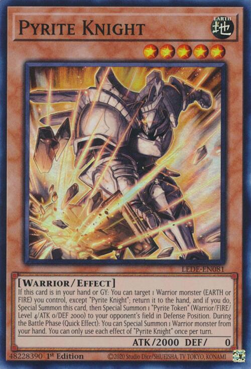 Pyrite Knight [LEDE-EN081] Super Rare | Exor Games Truro