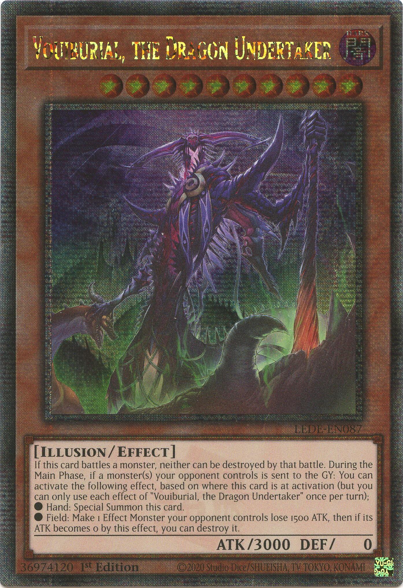 Vouiburial, the Dragon Undertaker (Quarter Century Secret Rare) [LEDE-EN087] Quarter Century Secret Rare | Exor Games Truro