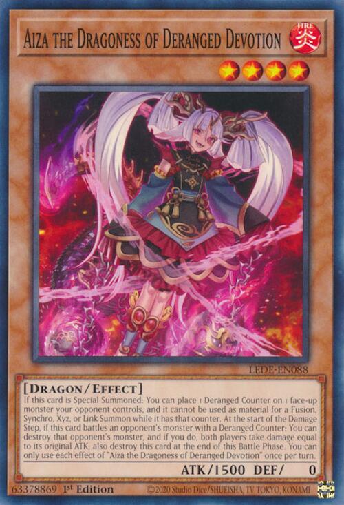 Aiza the Dragoness of Deranged Devotion [LEDE-EN088] Common | Exor Games Truro