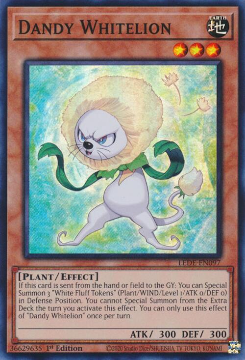 Dandy Whitelion [LEDE-EN097] Super Rare | Exor Games Truro