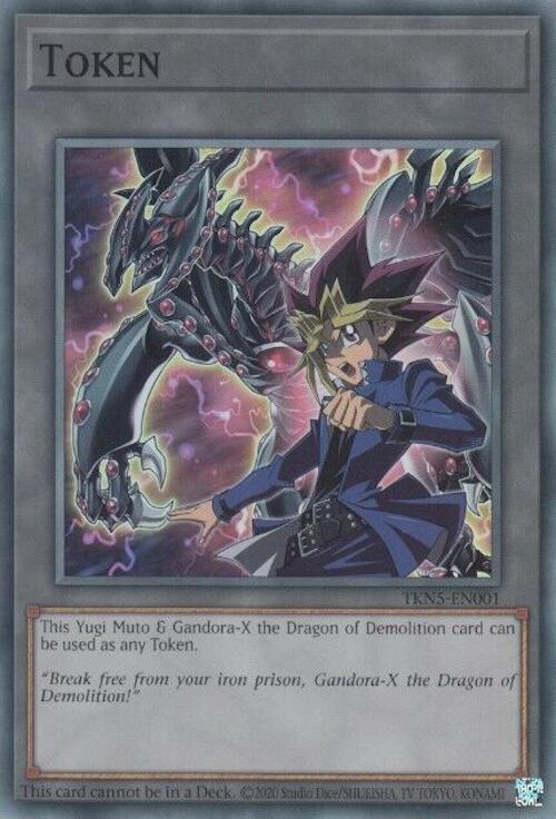 Token: Yugi Muto and Gandora-X the Dragon of Demolition [TKN5-EN001] Super Rare | Exor Games Truro