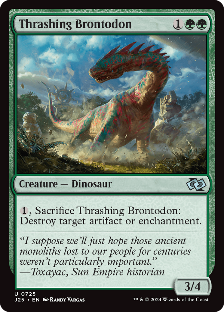 Thrashing Brontodon [Foundations Jumpstart] | Exor Games Truro