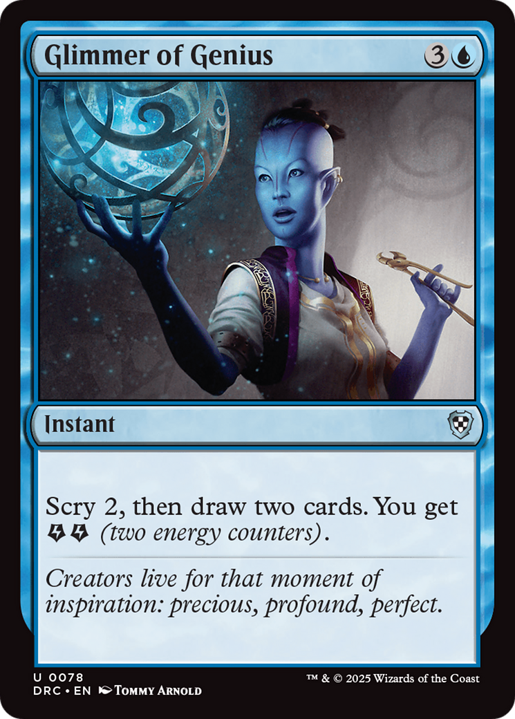 Glimmer of Genius [Aetherdrift Commander] | Exor Games Truro
