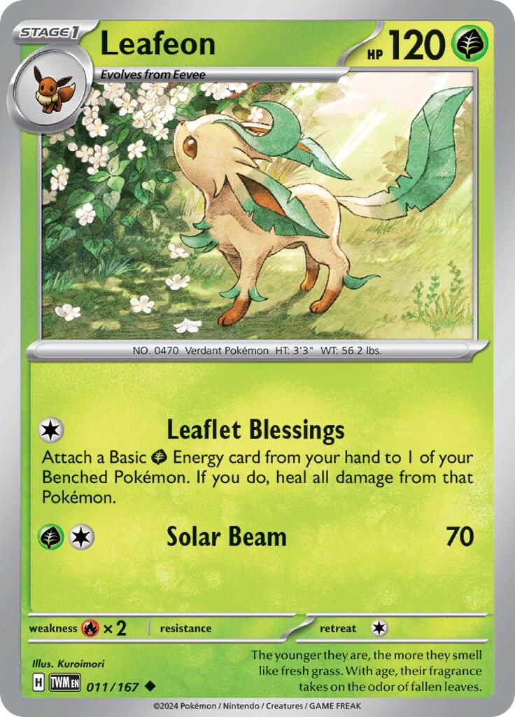 Leafeon (011/167) [Scarlet & Violet: Twilight Masquerade] | Exor Games Truro