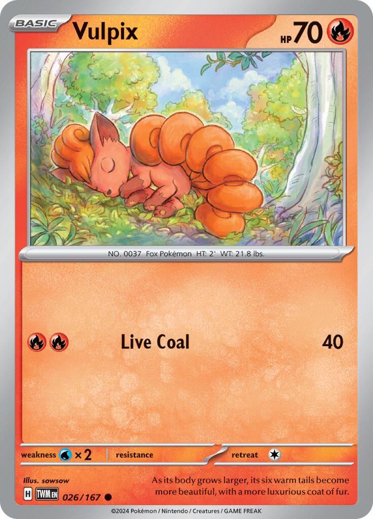 Vulpix (026/167) [Scarlet & Violet: Twilight Masquerade] | Exor Games Truro