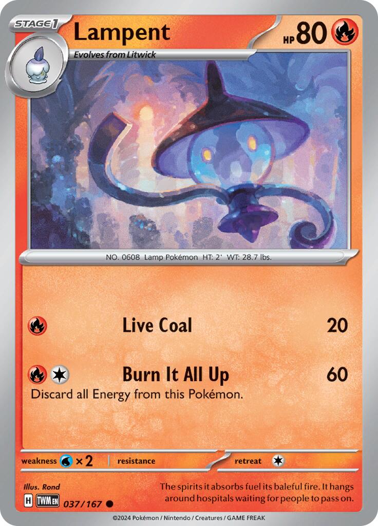 Lampent (037/167) [Scarlet & Violet: Twilight Masquerade] | Exor Games Truro