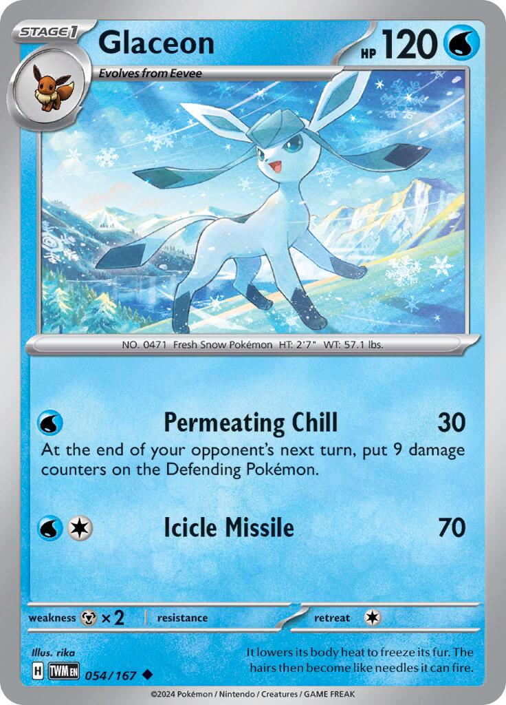 Glaceon (054/167) [Scarlet & Violet: Twilight Masquerade] | Exor Games Truro