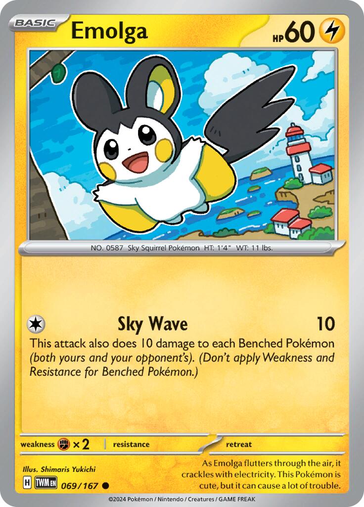 Emolga (069/167) [Scarlet & Violet: Twilight Masquerade] | Exor Games Truro