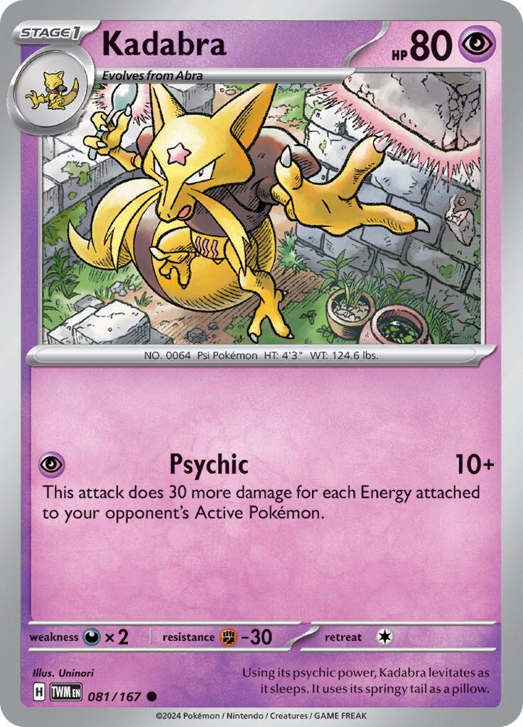 Kadabra (081/167) [Scarlet & Violet: Twilight Masquerade] | Exor Games Truro