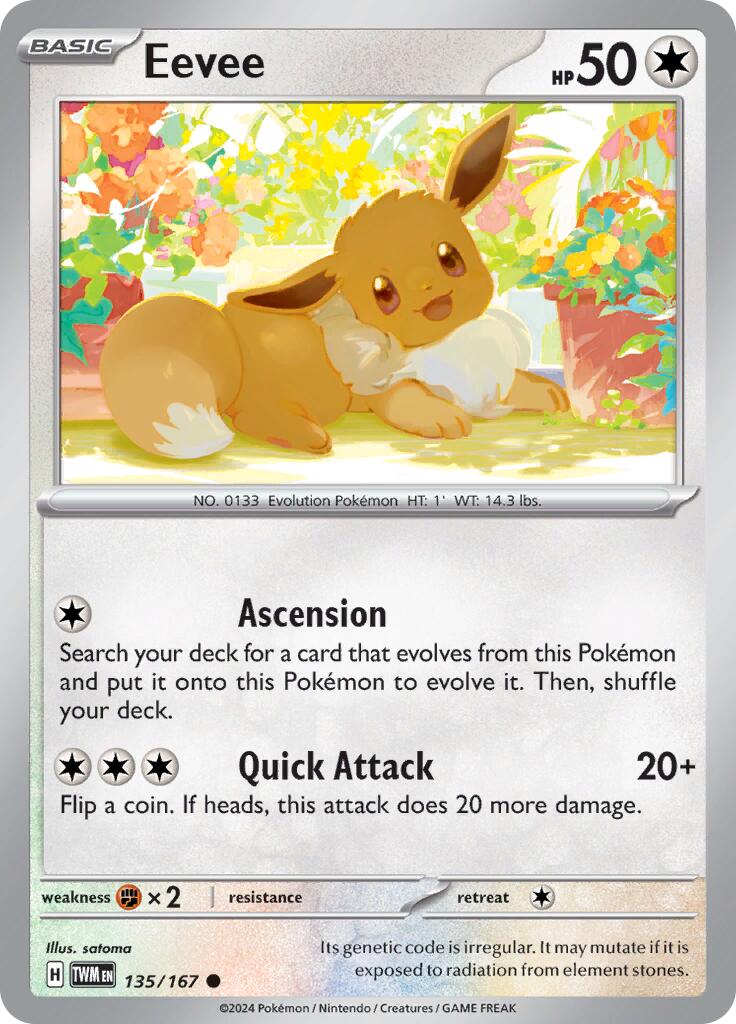 Eevee (135/167) [Scarlet & Violet: Twilight Masquerade] | Exor Games Truro