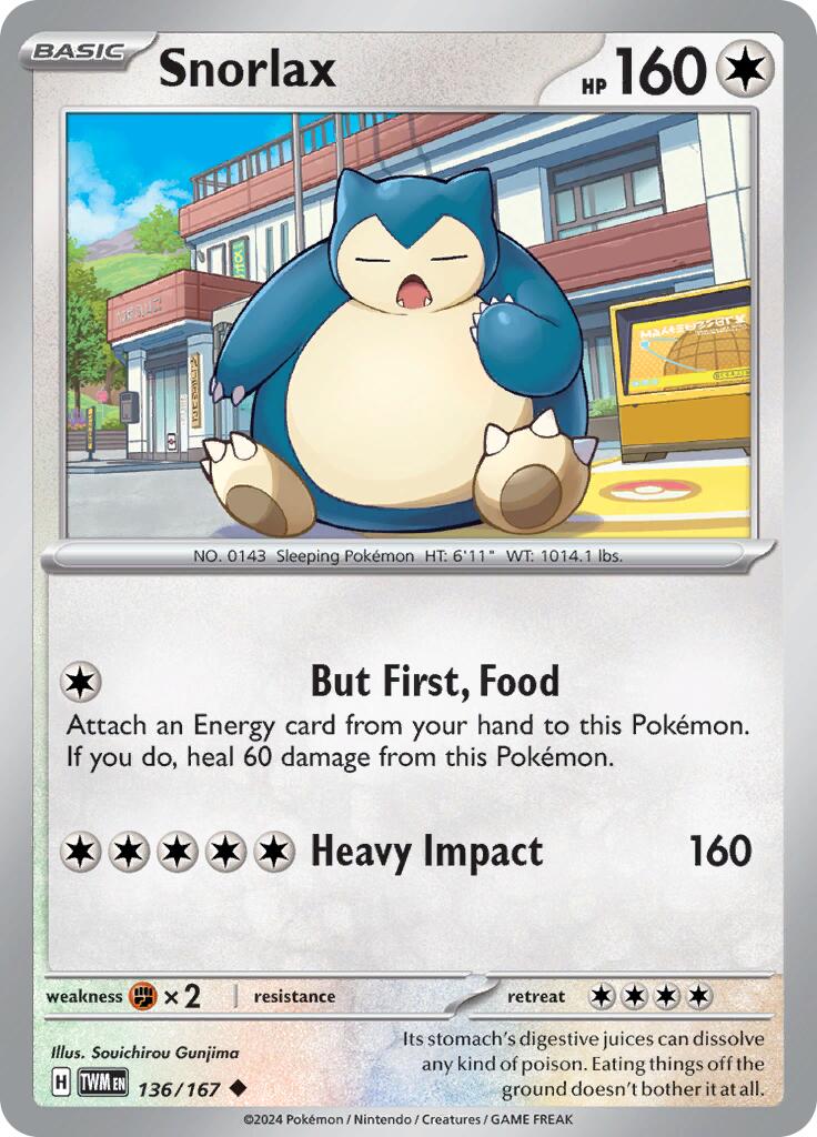 Snorlax (136/167) [Scarlet & Violet: Twilight Masquerade] | Exor Games Truro