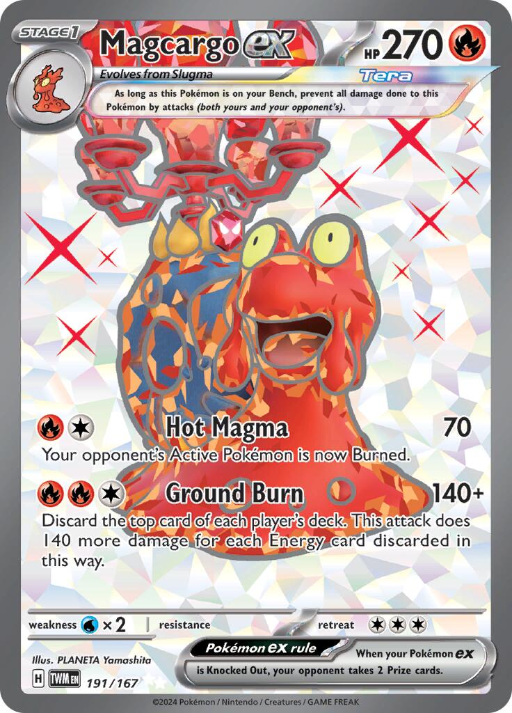 Magcargo ex (191/167) [Scarlet & Violet: Twilight Masquerade] | Exor Games Truro