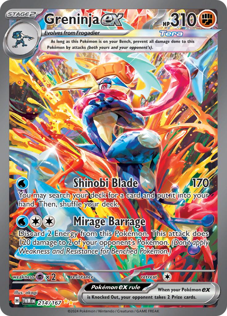 Greninja ex (214/167) [Scarlet & Violet: Twilight Masquerade] | Exor Games Truro