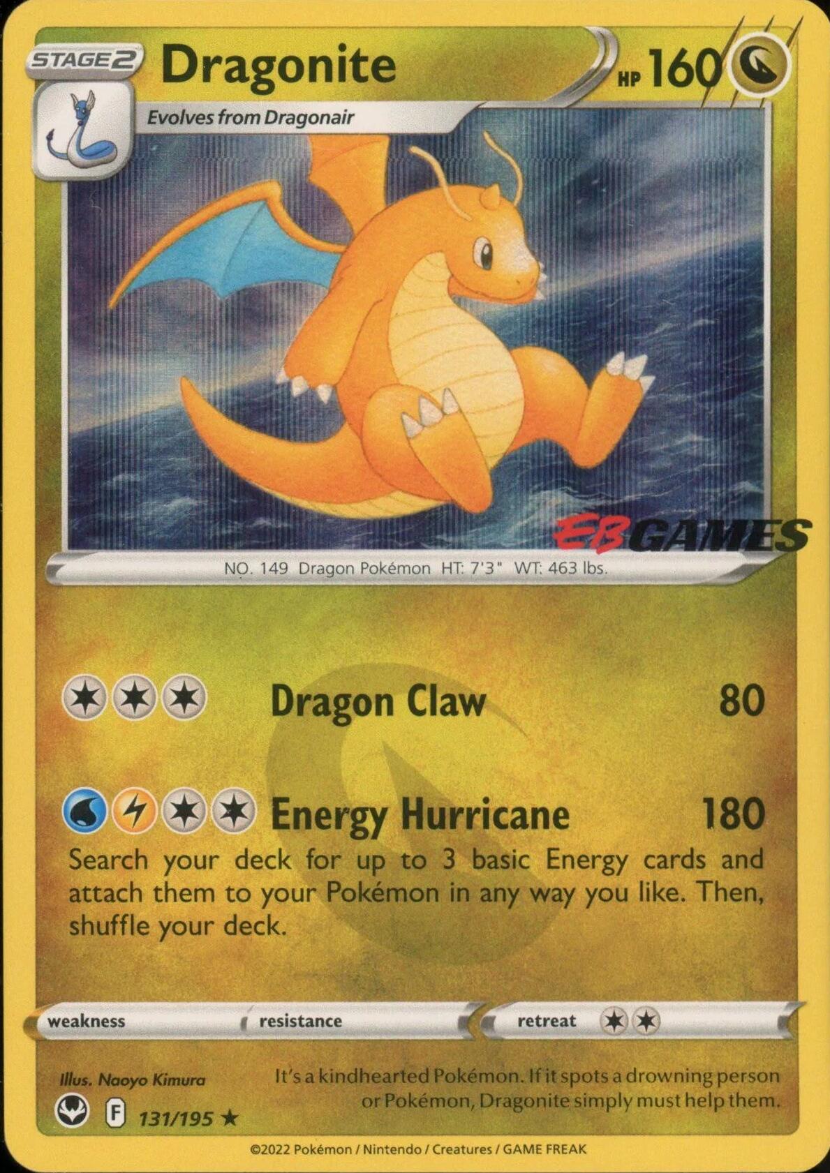 Dragonite (131/195) (EB Games Exclusive) [Miscellaneous Cards] | Exor Games Truro