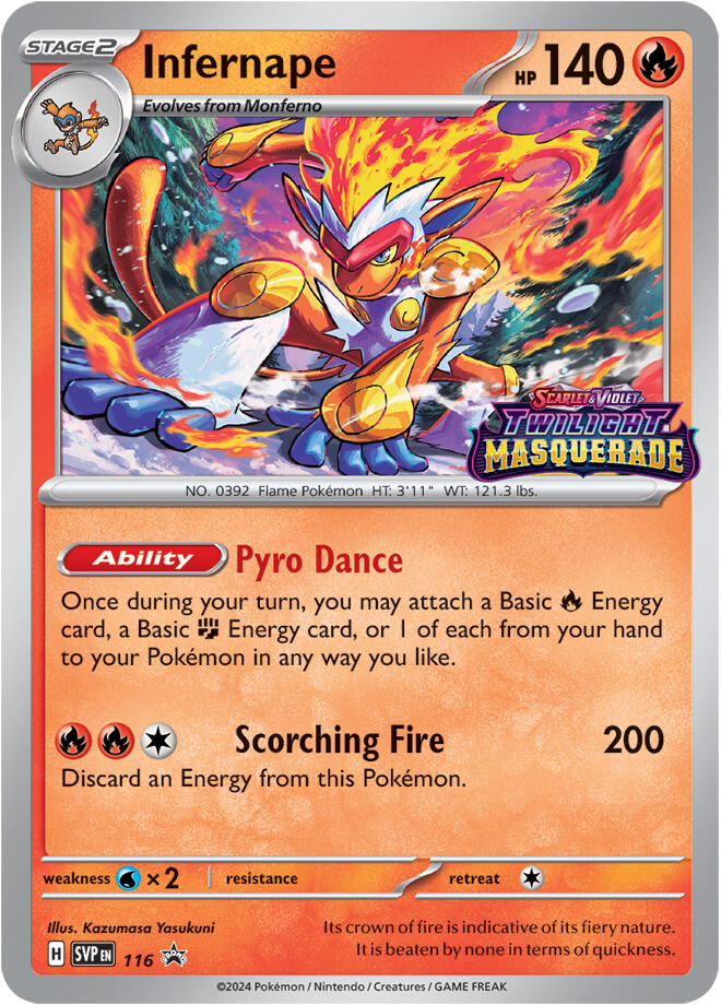 Infernape (116) [Scarlet & Violet: Black Star Promos] | Exor Games Truro