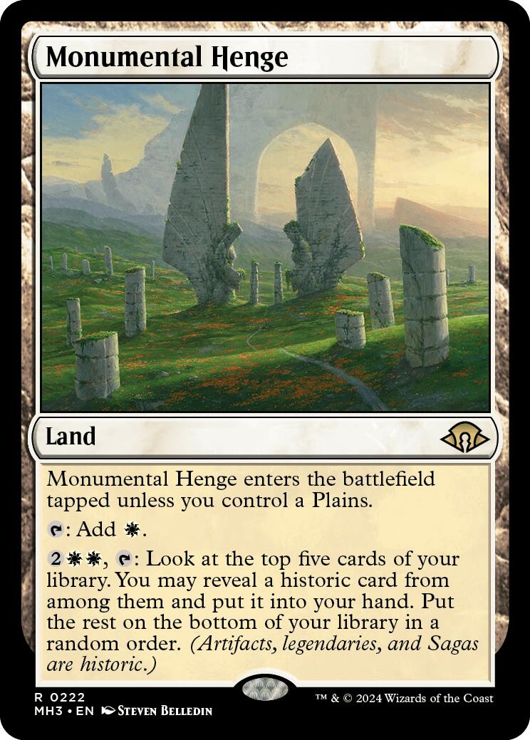 Monumental Henge [Modern Horizons 3] | Exor Games Truro
