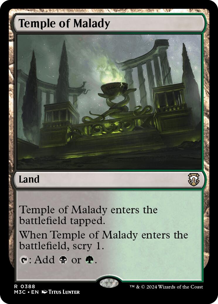 Temple of Malady [Modern Horizons 3 Commander] | Exor Games Truro