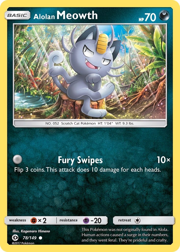 Alolan Meowth (78/149) [Sun & Moon: Base Set] | Exor Games Truro