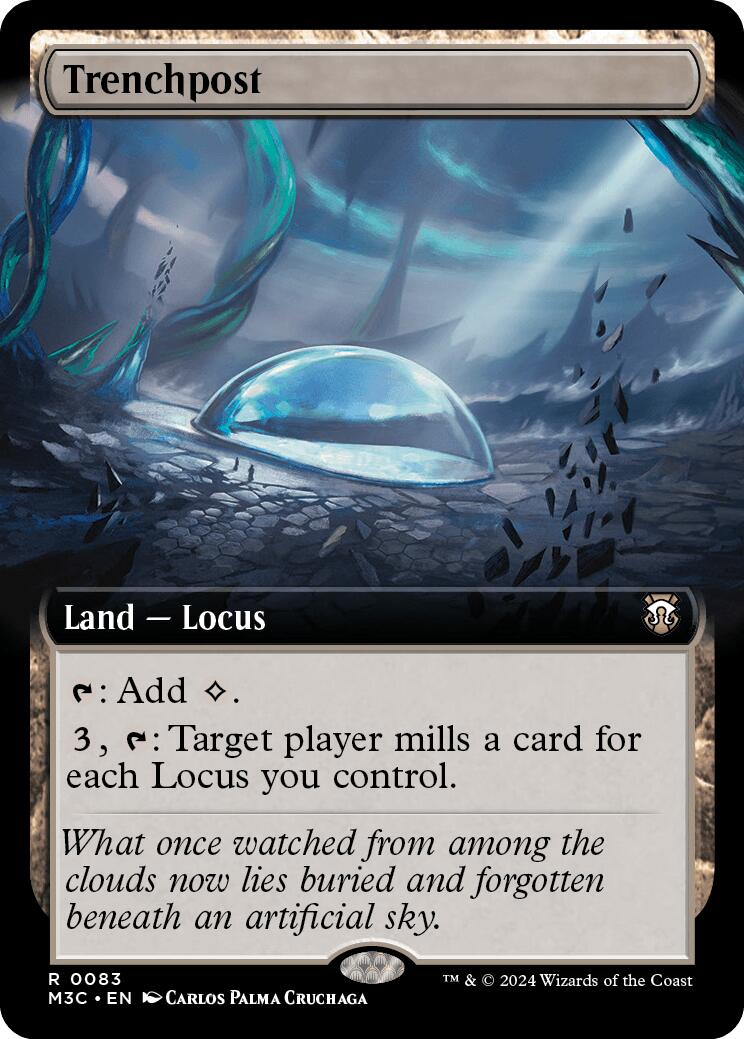 Trenchpost (Extended Art) (Ripple Foil) [Modern Horizons 3 Commander] | Exor Games Truro