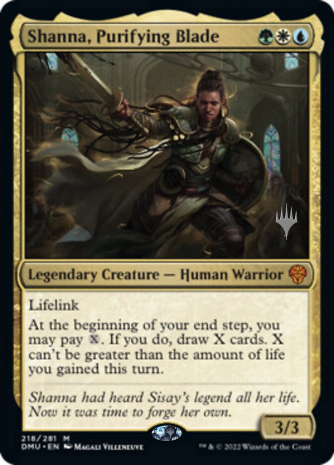 Shanna, Purifying Blade (Promo Pack) [Dominaria United Promos] | Exor Games Truro