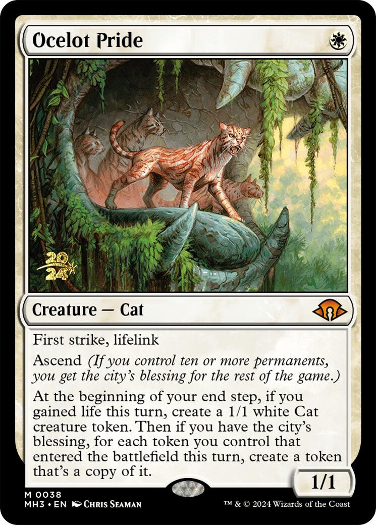 Ocelot Pride [Modern Horizons 3 Prerelease Promos] | Exor Games Truro