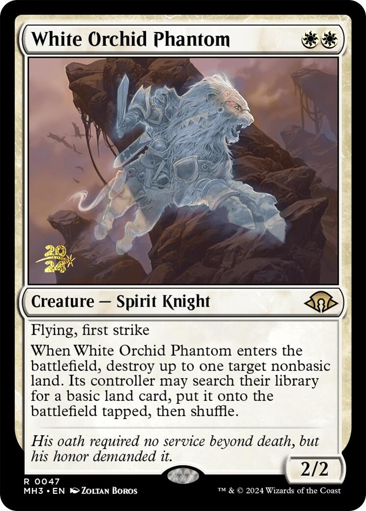 White Orchid Phantom [Modern Horizons 3 Prerelease Promos] | Exor Games Truro