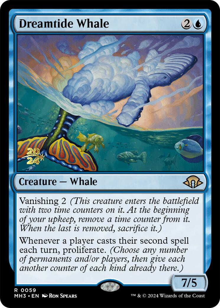 Dreamtide Whale [Modern Horizons 3 Prerelease Promos] | Exor Games Truro