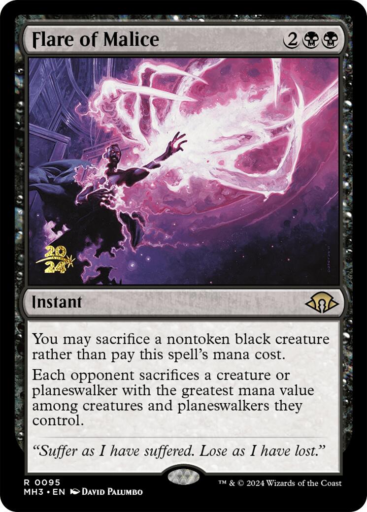 Flare of Malice [Modern Horizons 3 Prerelease Promos] | Exor Games Truro