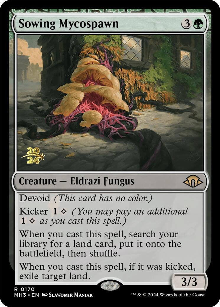 Sowing Mycospawn [Modern Horizons 3 Prerelease Promos] | Exor Games Truro
