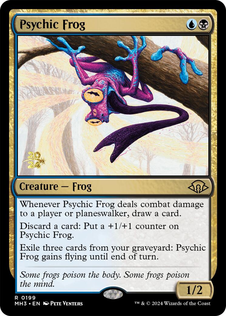 Psychic Frog [Modern Horizons 3 Prerelease Promos] | Exor Games Truro