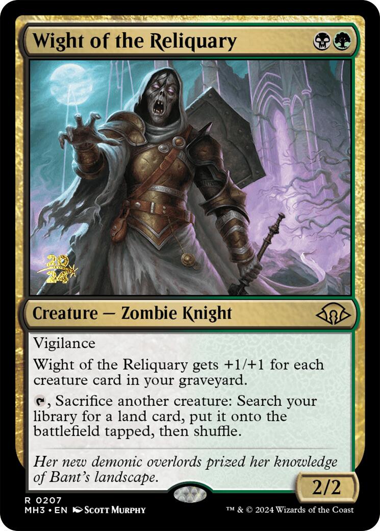 Wight of the Reliquary [Modern Horizons 3 Prerelease Promos] | Exor Games Truro