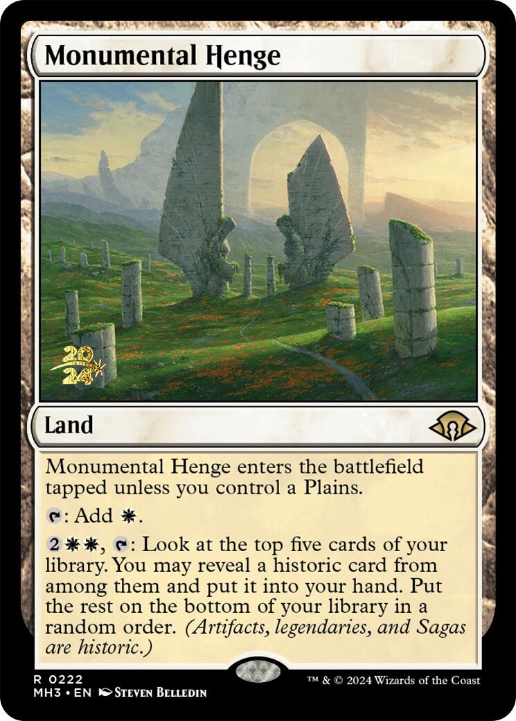 Monumental Henge [Modern Horizons 3 Prerelease Promos] | Exor Games Truro