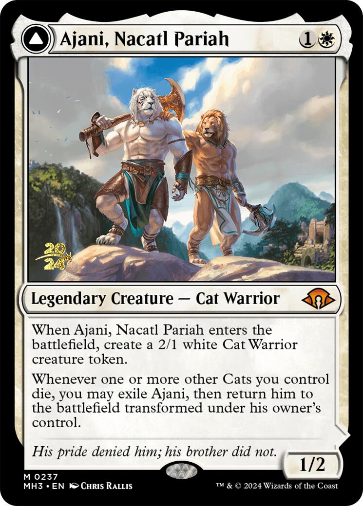 Ajani, Nacatl Pariah [Modern Horizons 3 Prerelease Promos] | Exor Games Truro