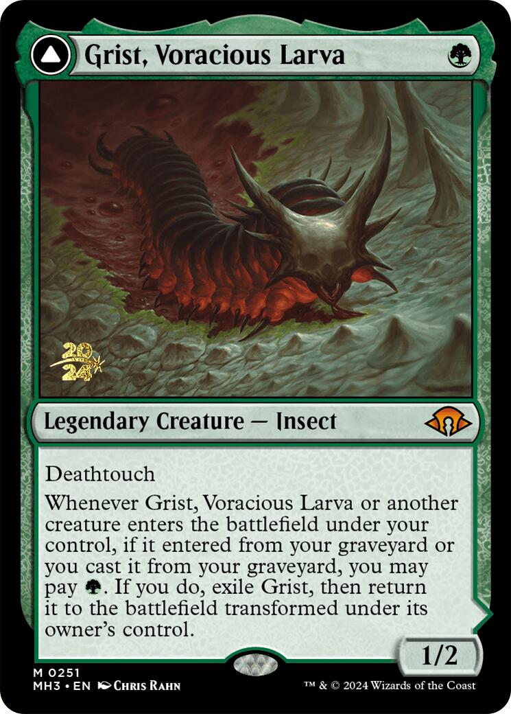 Grist, Voracious Larva [Modern Horizons 3 Prerelease Promos] | Exor Games Truro