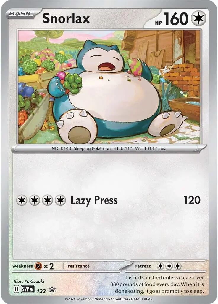 Snorlax (122) [Scarlet & Violet: Black Star Promos] | Exor Games Truro