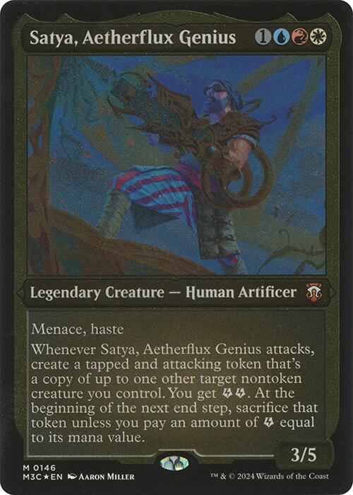 Satya, Aetherflux Genius (Display Commander) [Modern Horizons 3 Commander] | Exor Games Truro