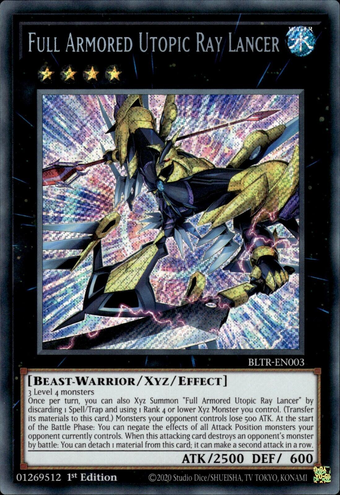 Full Armored Utopic Ray Lancer [BLTR-EN003] Secret Rare | Exor Games Truro