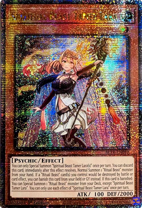 Spiritual Beast Tamer Lara (Quarter Century Secret Rare) [BLTR-EN017] Quarter Century Secret Rare | Exor Games Truro