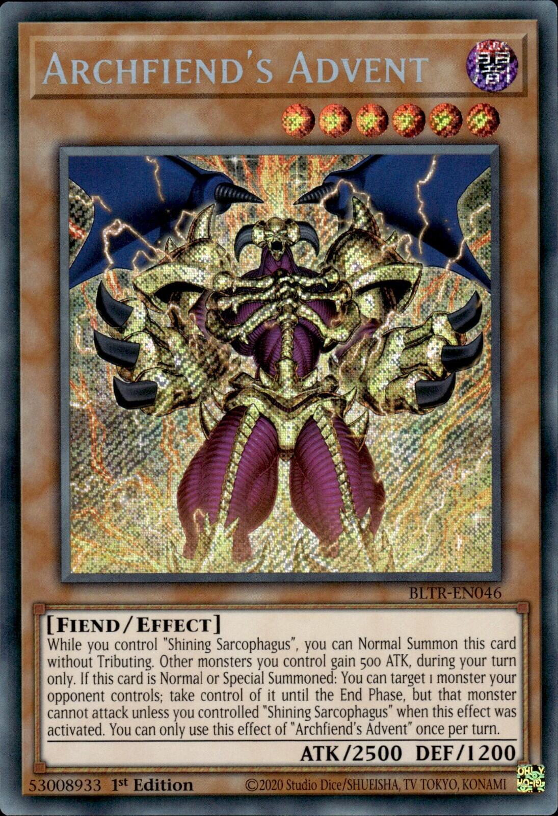 Archfiend's Advent [BLTR-EN046] Secret Rare | Exor Games Truro