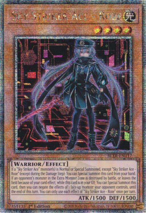 Sky Striker Ace - Roze (Alternate Art) (Quarter Century Secret Rare) [BLTR-EN117] Quarter Century Secret Rare | Exor Games Truro