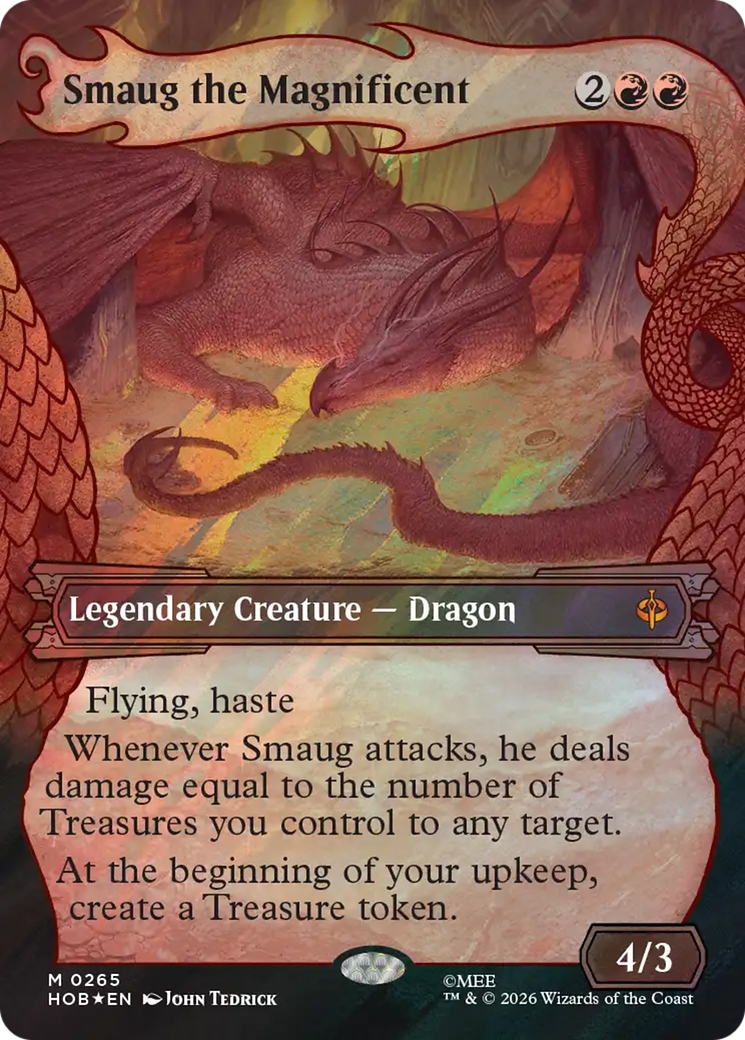 Smaug the Magnificent (Showcase) (Surge Foil) [The Hobbit] | Exor Games Truro