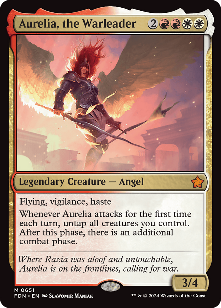 Aurelia, the Warleader [Foundations] | Exor Games Truro