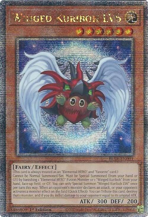 Winged Kuriboh LV6 (Quarter Century Secret Rare) [BLTR-EN001] Quarter Century Secret Rare | Exor Games Truro