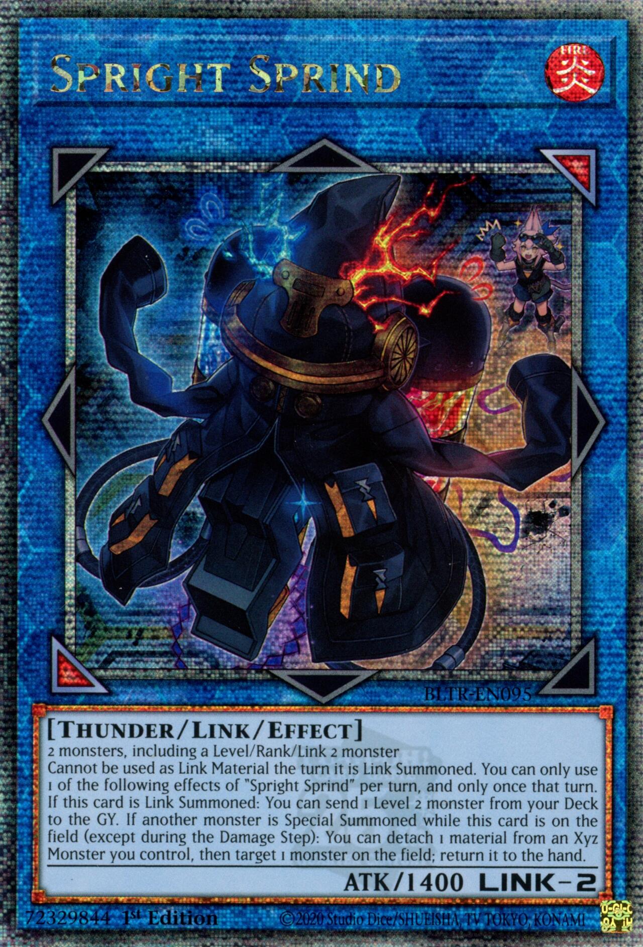 Spright Sprind (Quarter Century Secret Rare) [BLTR-EN095] Quarter Century Secret Rare | Exor Games Truro