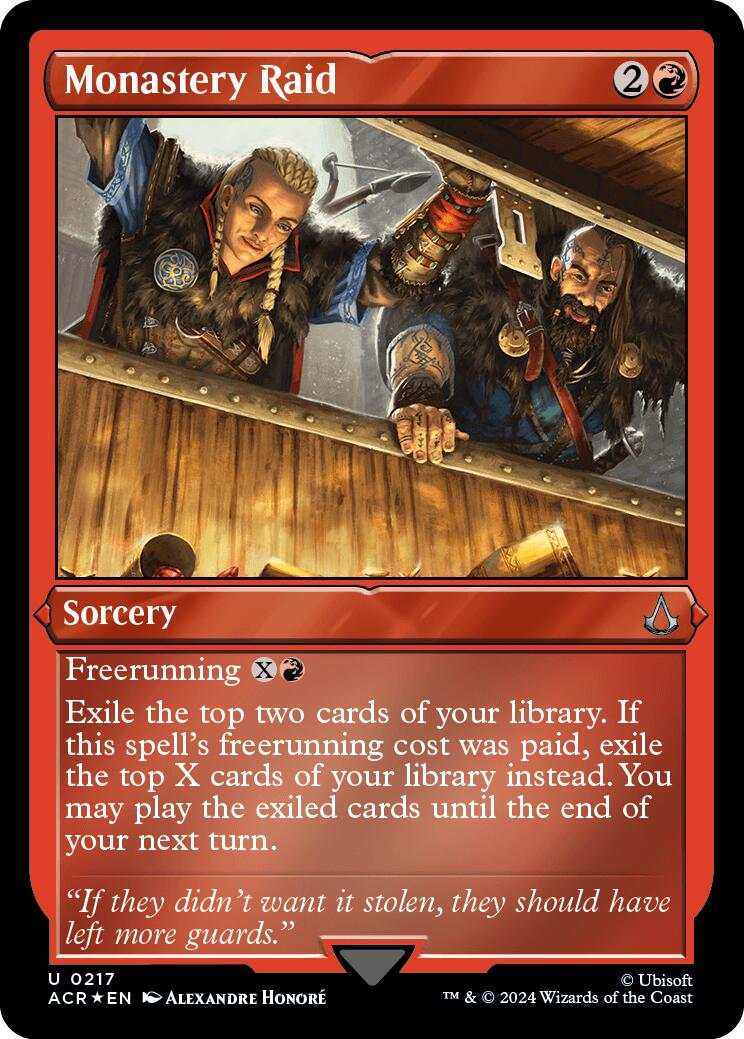 Monastery Raid (Foil Etched) [Assassin's Creed] | Exor Games Truro