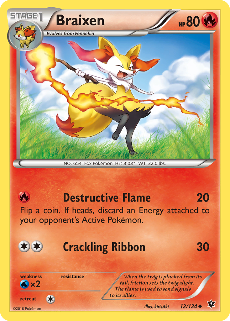 Braixen (12/124) [XY: Fates Collide] | Exor Games Truro